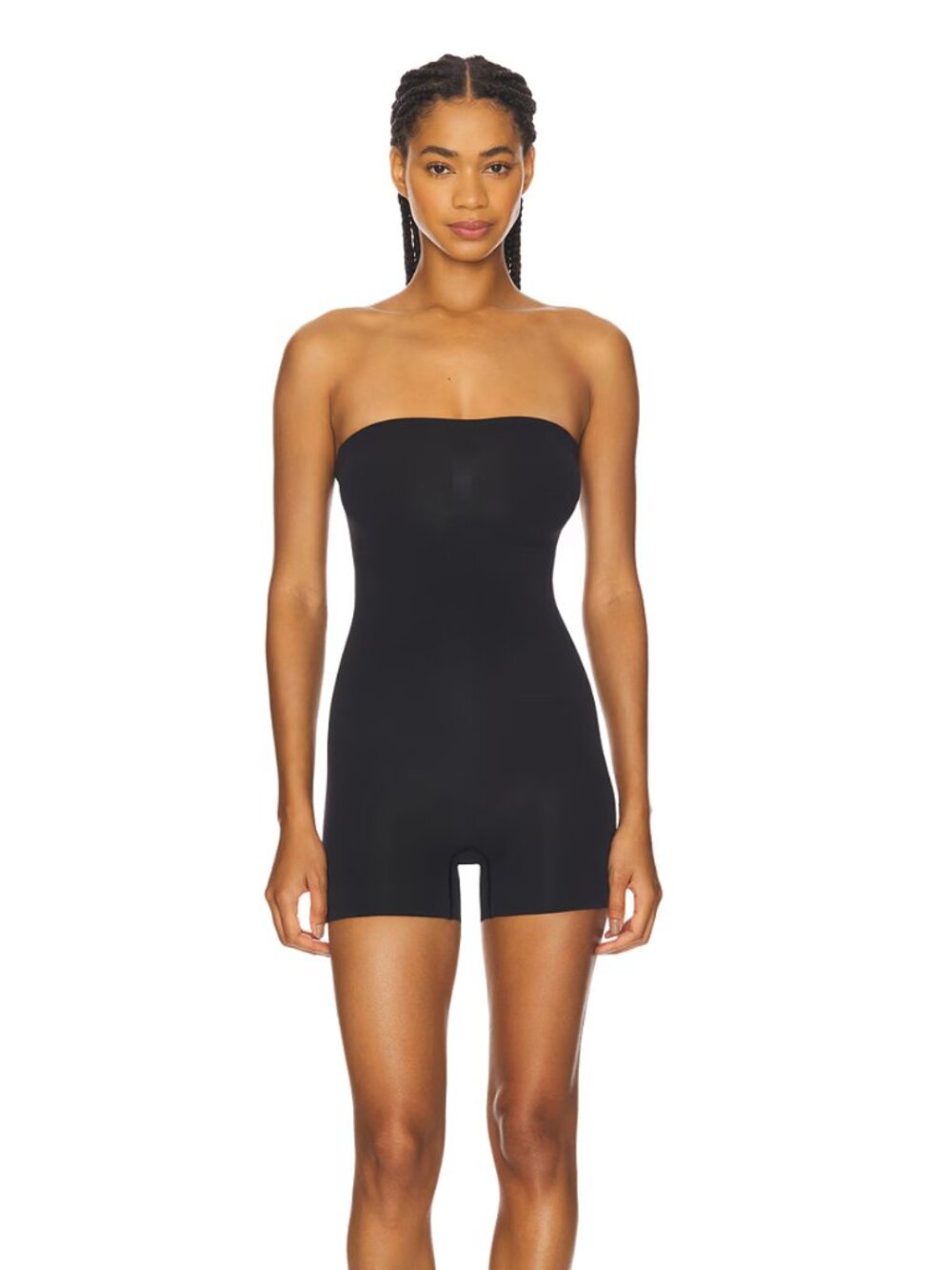 NEW SKIMS Seamless Sculpt Strapless Shortie Bodysuit in Onyx Black Short Small